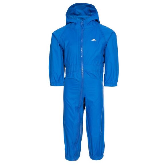 Trespass Little Kids Unisex Dripdrop Padded Waterproof Rain Suit / Cobalt - Picture 1 of 5